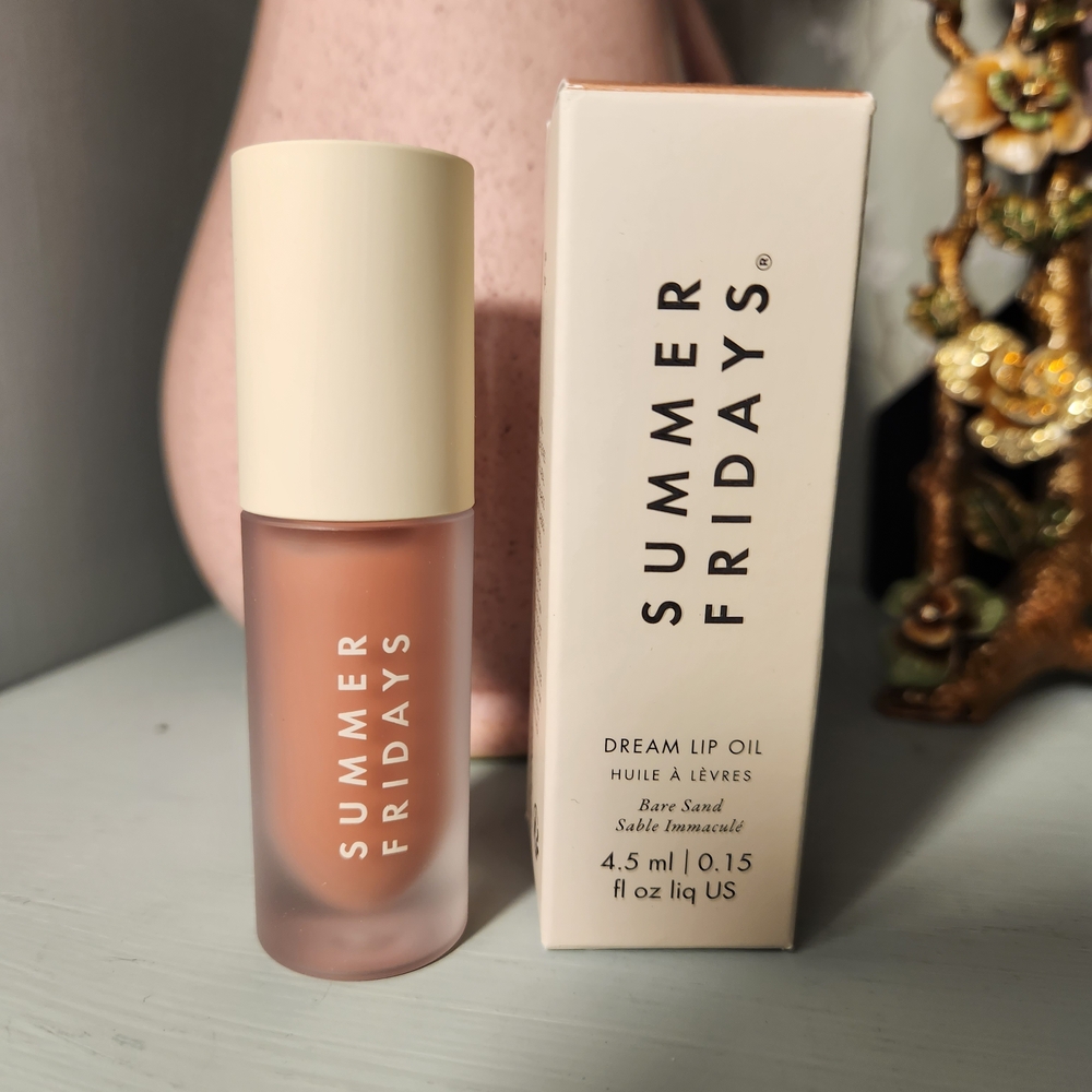 Summer Fridays Dream Lip Oil in the shade Bare Sand NEW Vegan